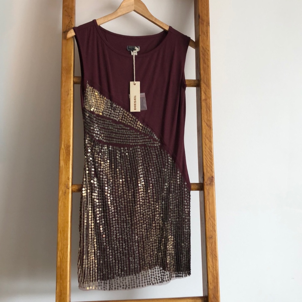 Diesel Sequin T-shirt Dress.